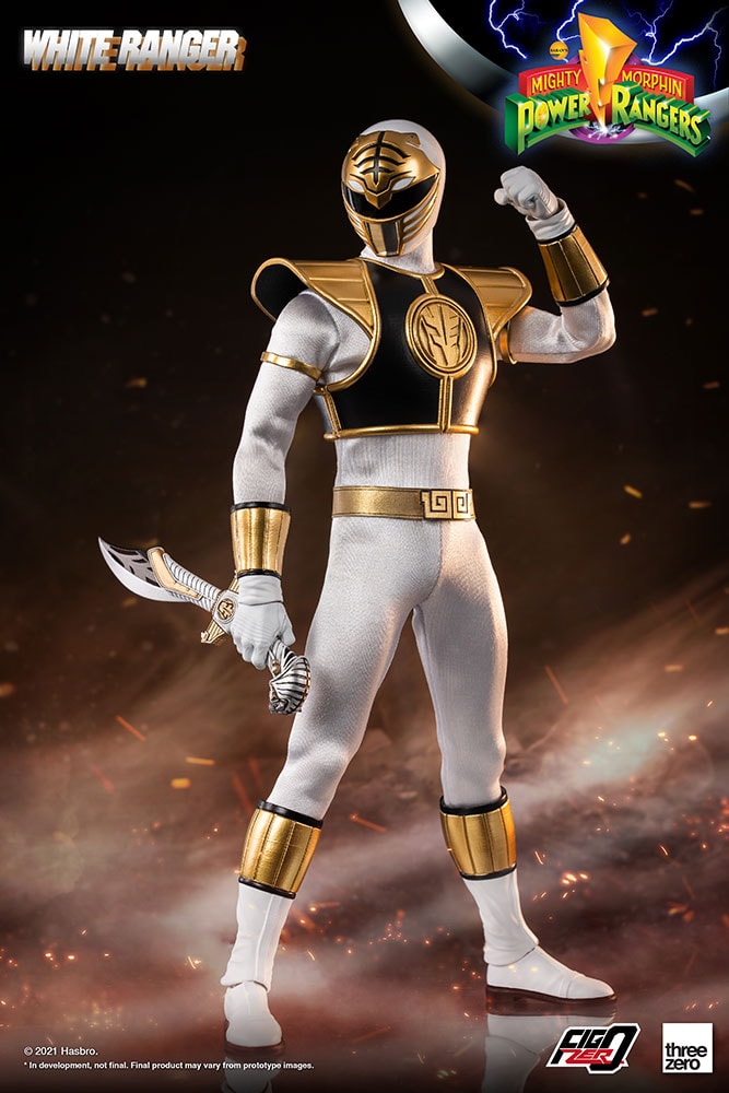 Hasbro white ranger shop figure