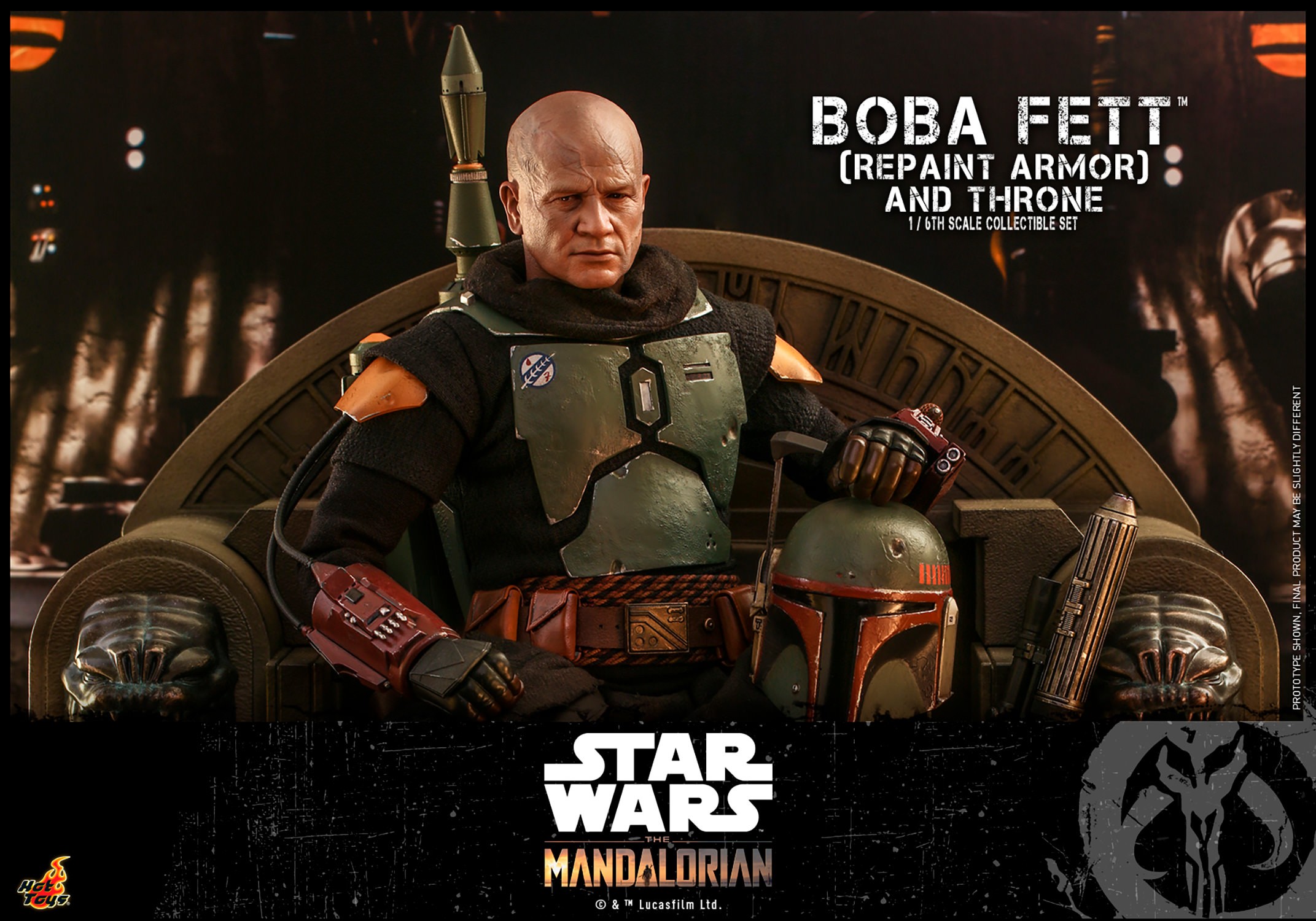 Boba Fett (Repaint Armor) and Throne