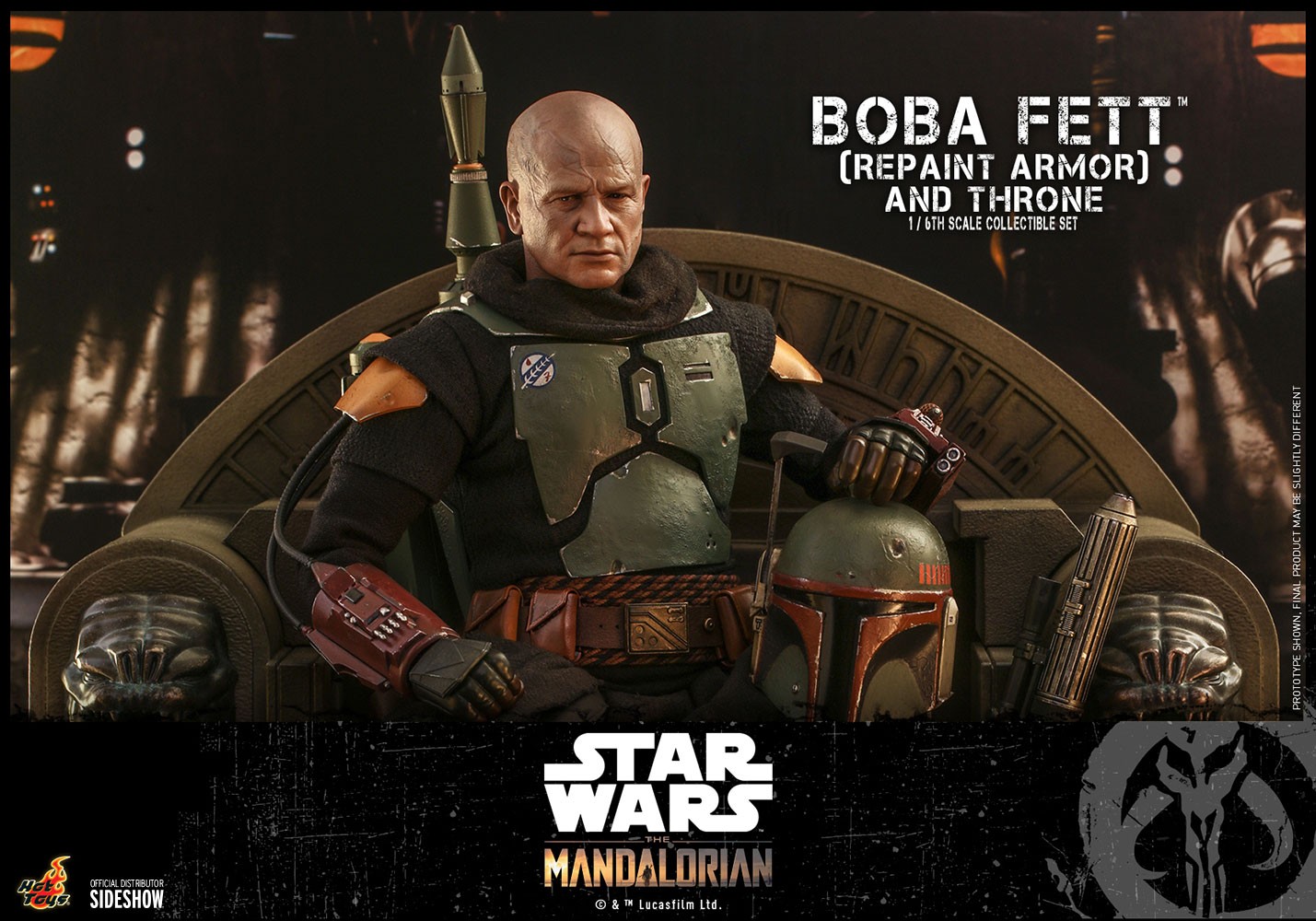 Boba Fett (Repaint Armor - Special Edition) and Throne Exclusive Edition (Prototype Shown) View 2