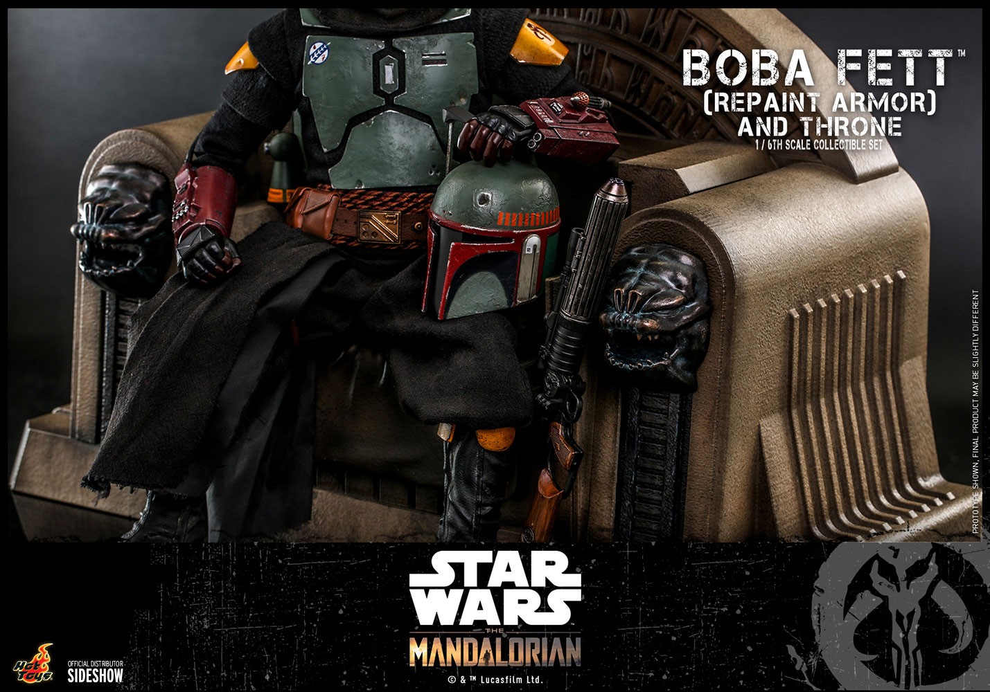 Boba Fett (Repaint Armor - Special Edition) and Throne Exclusive Edition (Prototype Shown) View 6