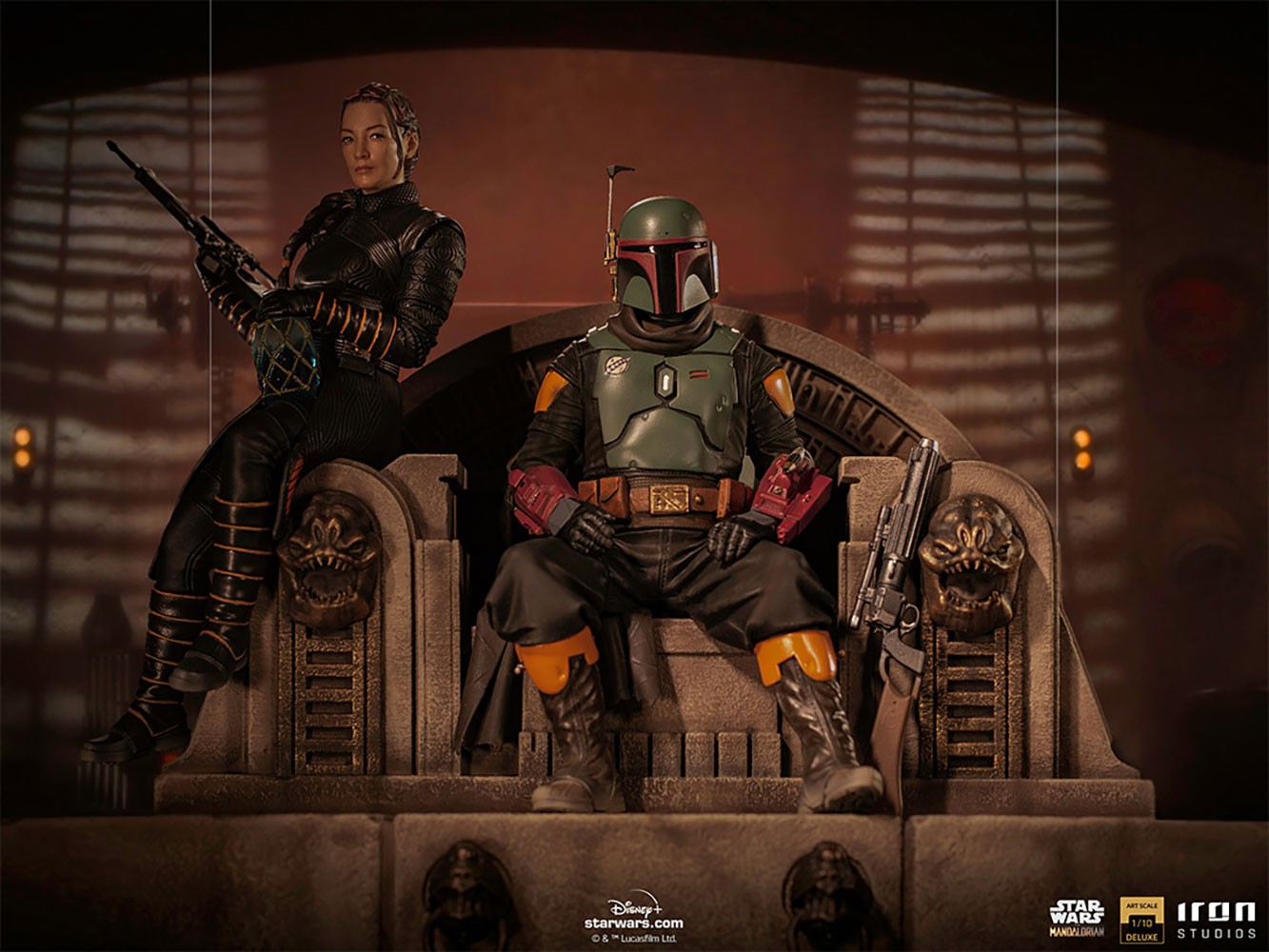 Boba Fett & Fennec Shand on Throne Deluxe