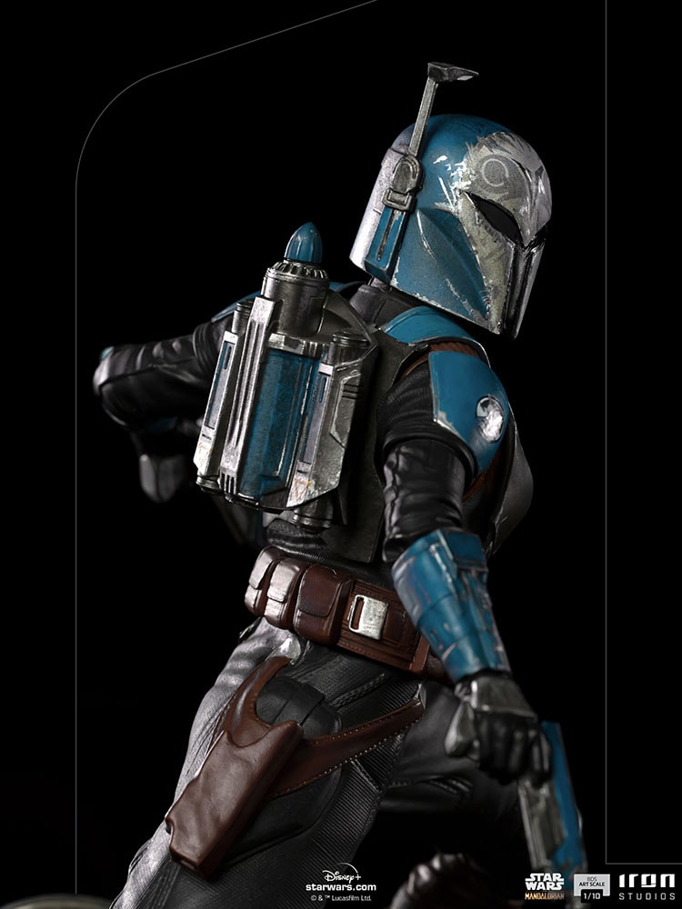 Figurine Mandalorian on Speedbike 1/10 - Star Wars - Iron Studios