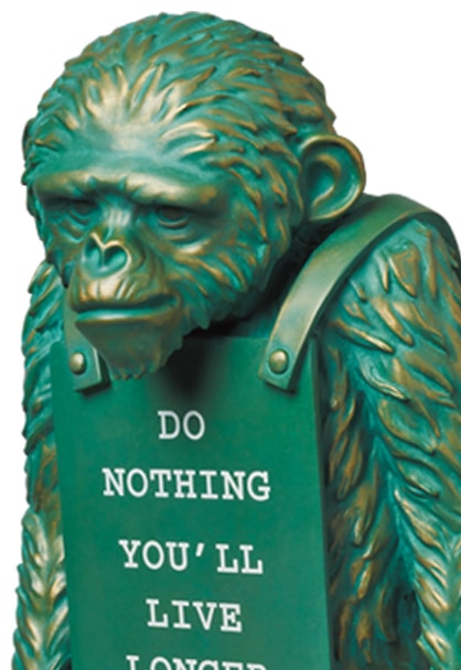 Monkey Sign Bronze #2 Statue by Medicom Toy | Sideshow Collectibles