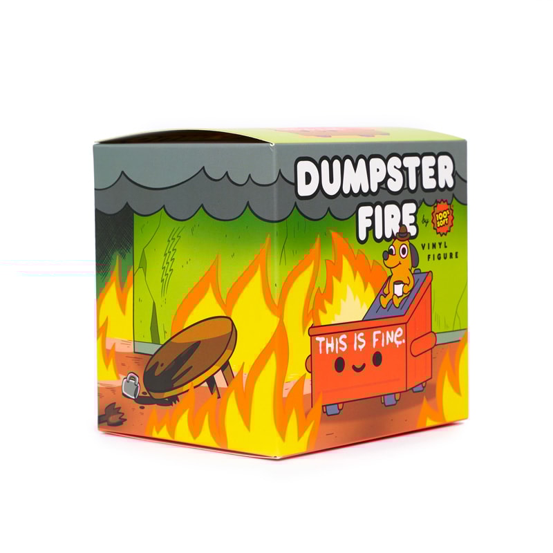"This is Fine" Dumpster Fire
