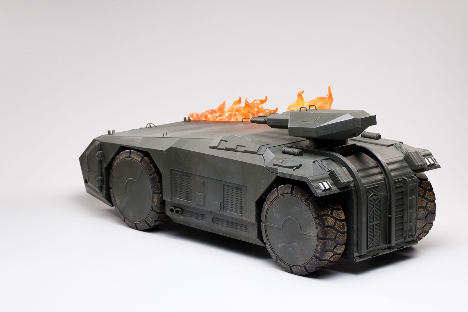 Burning Armored Personnel Carrier (Prototype Shown) View 7