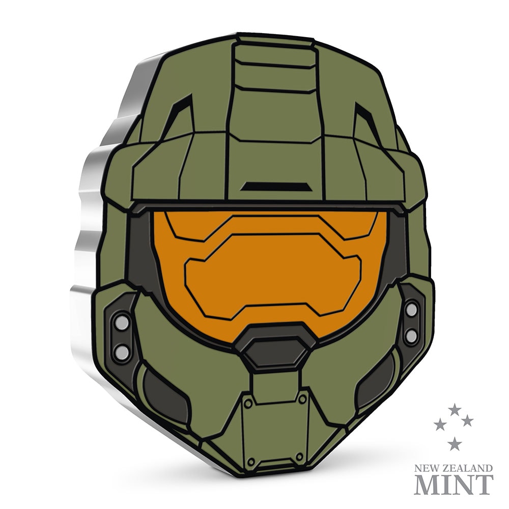 Master Chief Helmet 1oz Silver Coin (Prototype Shown) View 1