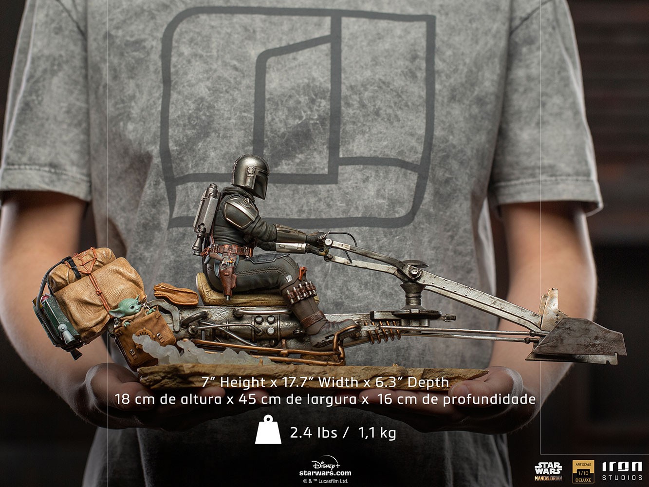The Mandalorian on Speederbike Deluxe