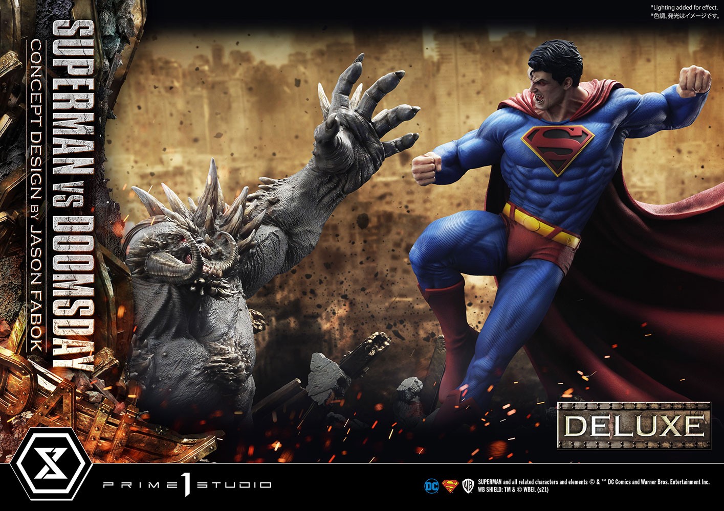 DC Comics Superman VS Doomsday (Deluxe Version) Statues  View 5