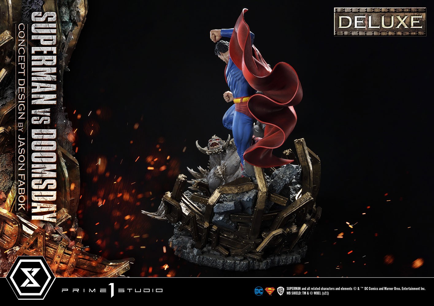 DC Comics Superman VS Doomsday (Deluxe Version) Statues  View 12