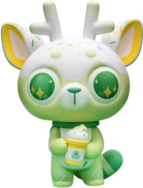 DeerCat Melon Ice Cream Soda