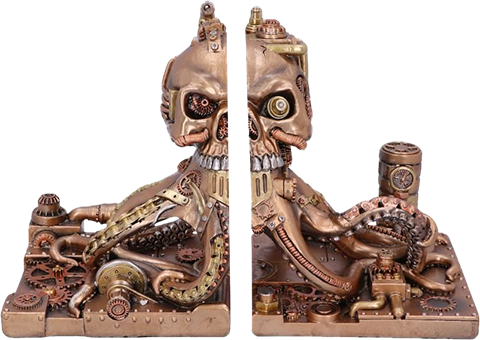 Octonium Mechanical Octopus Bookends