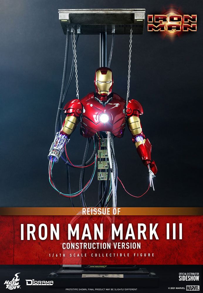 Iron Man (Construction Version) Sixth Scale Collectible by Hot Toys | Sideshow Collectibles