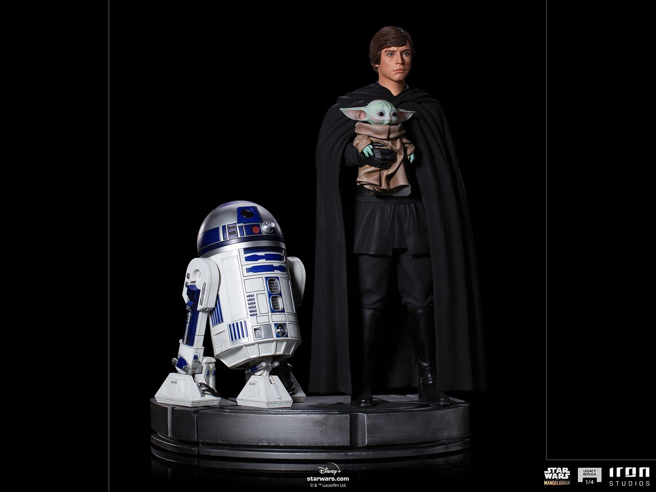 Luke Skywalker, R2-D2 and Grogu- Prototype Shown