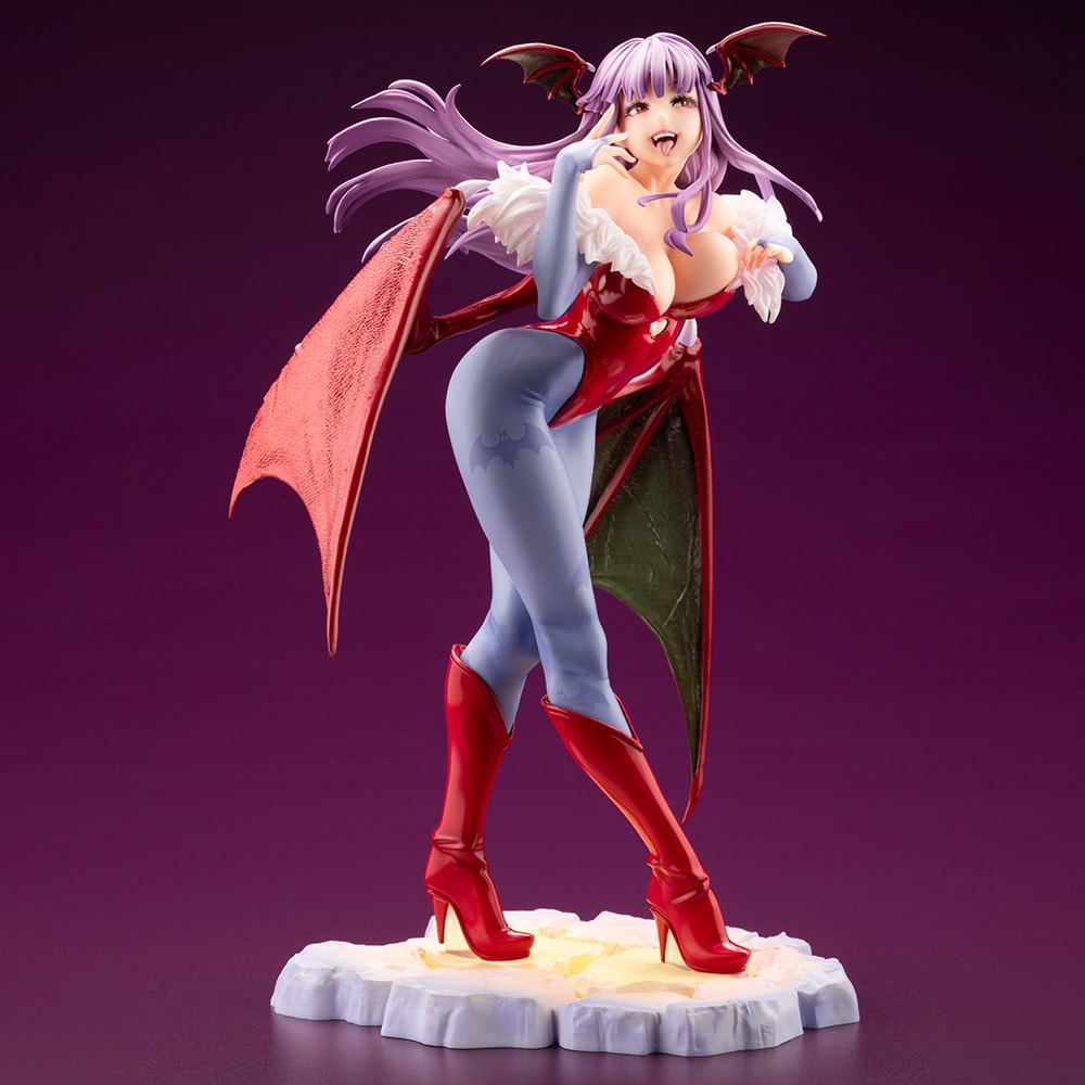 Kotobukiya Darkstalkers Morrigan フィギュア Darkstalkers Bishoujo Morrigan 1/7 Scale Figure