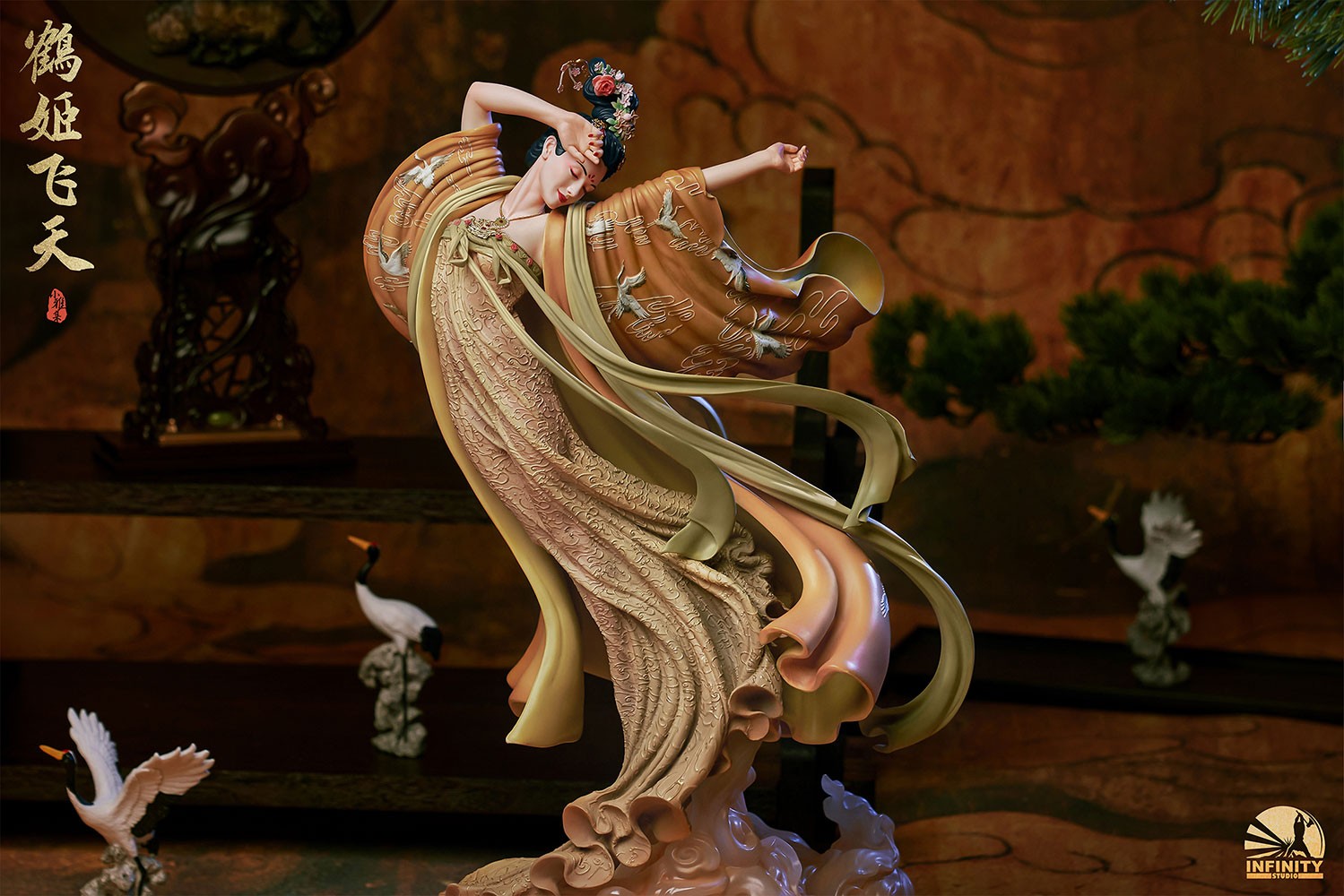 The Flying Princess Crane Statue Deluxe