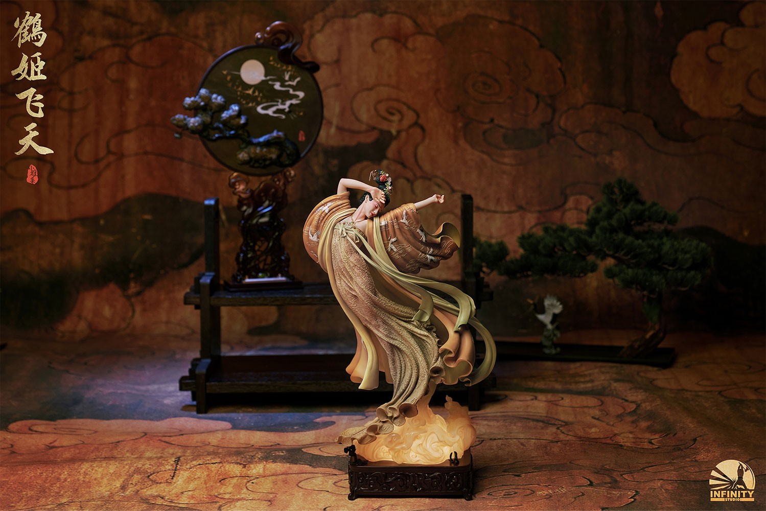 The Flying Princess Crane Statue Deluxe- Prototype Shown