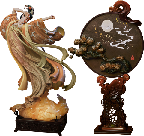 The Flying Princess Crane Statue Deluxe