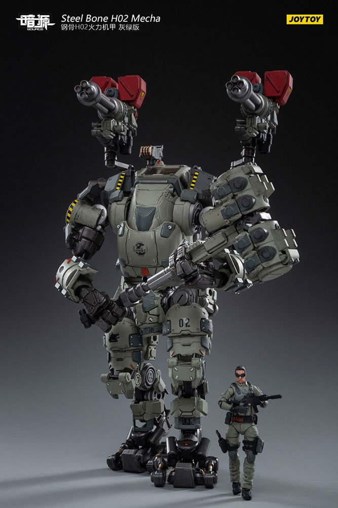 Steel Bone H20 Firepower Mecha (Gray-Green)