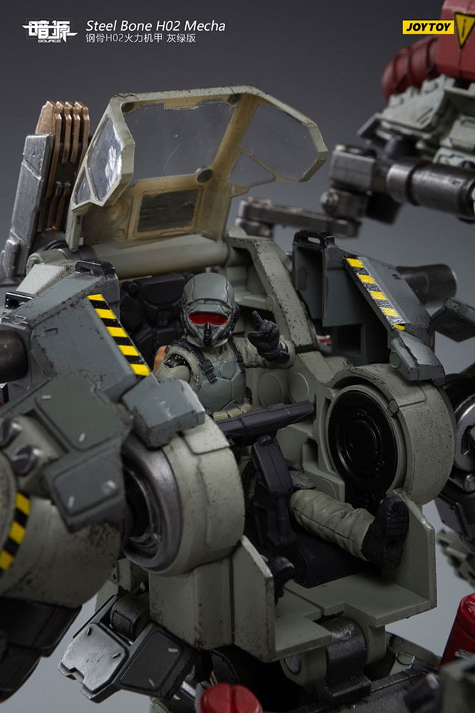 Steel Bone H20 Firepower Mecha (Gray-Green)
