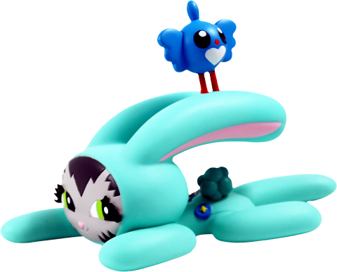 Bunny Kitty (Blue Teal)