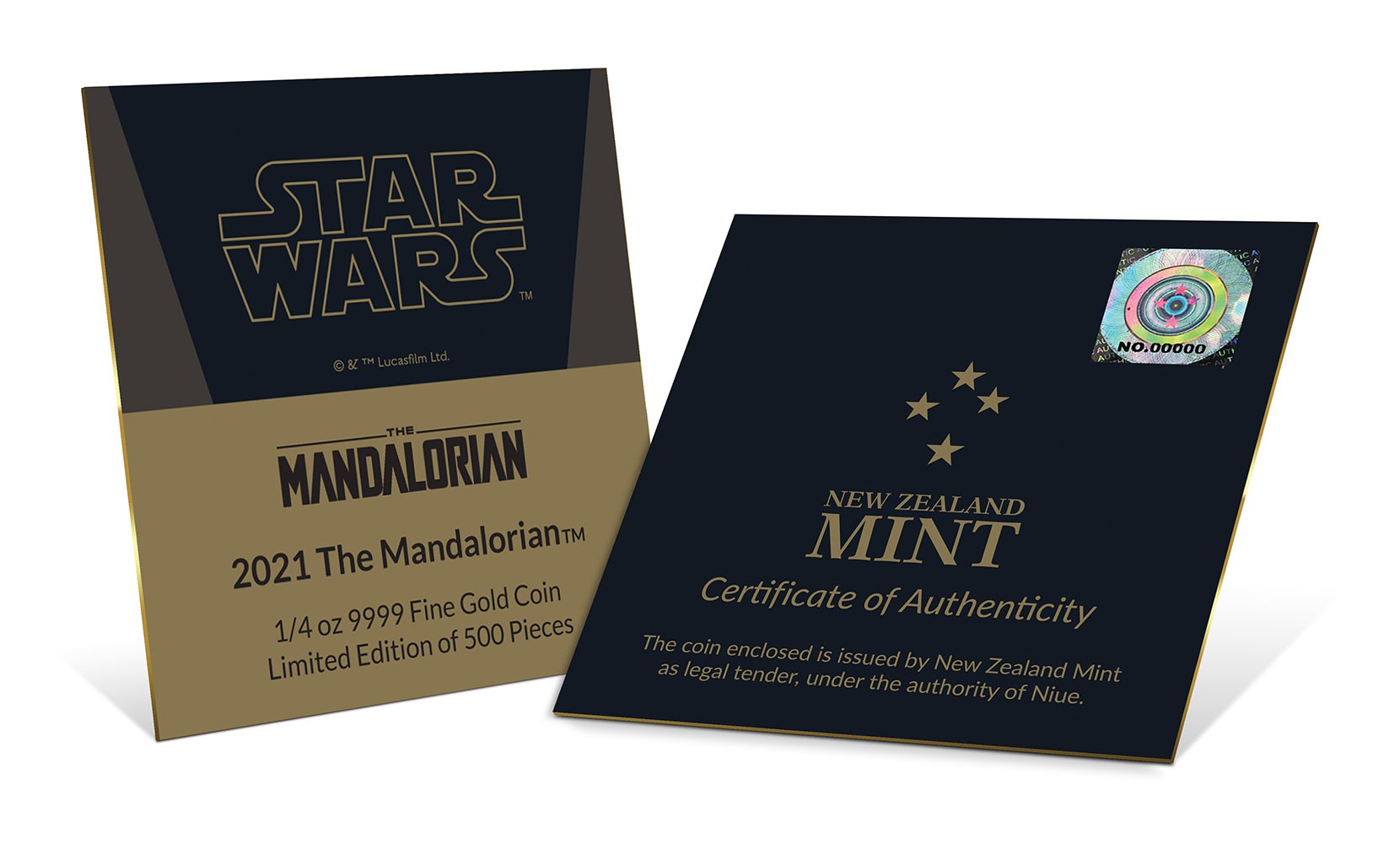 The Mandalorian™ ¼ oz Gold Coin