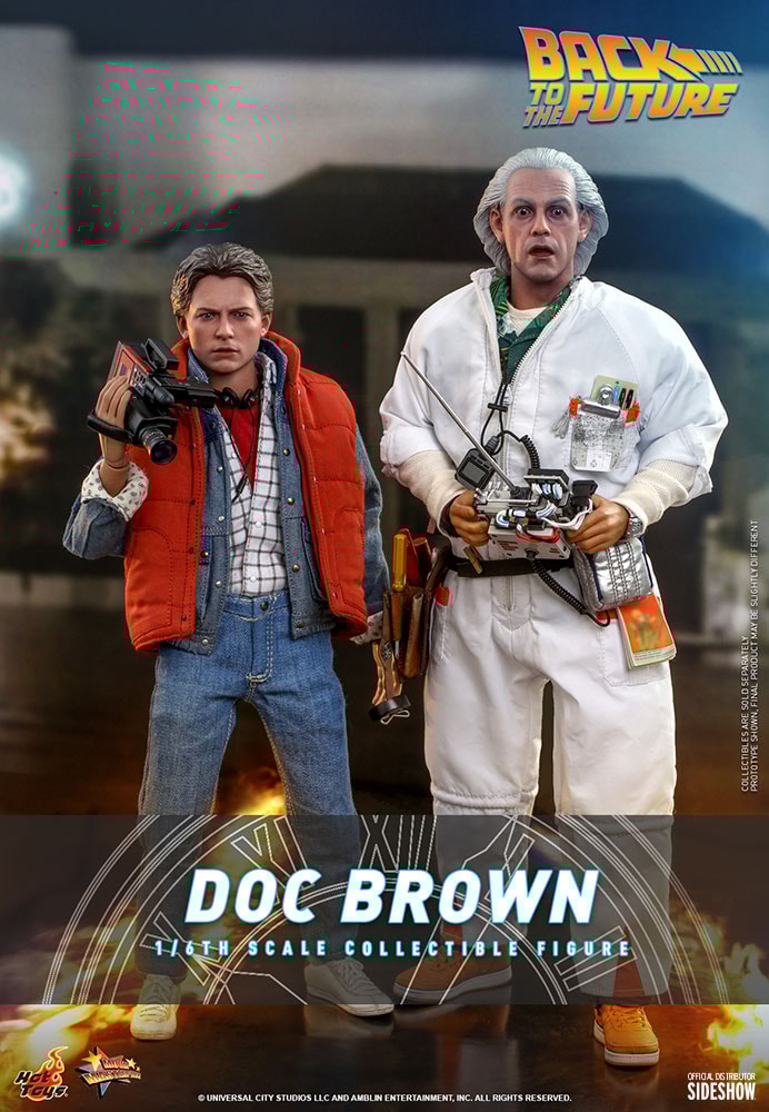 Doc Brown Sixth Scale Figure by Hot Toys Sideshow Collectibles