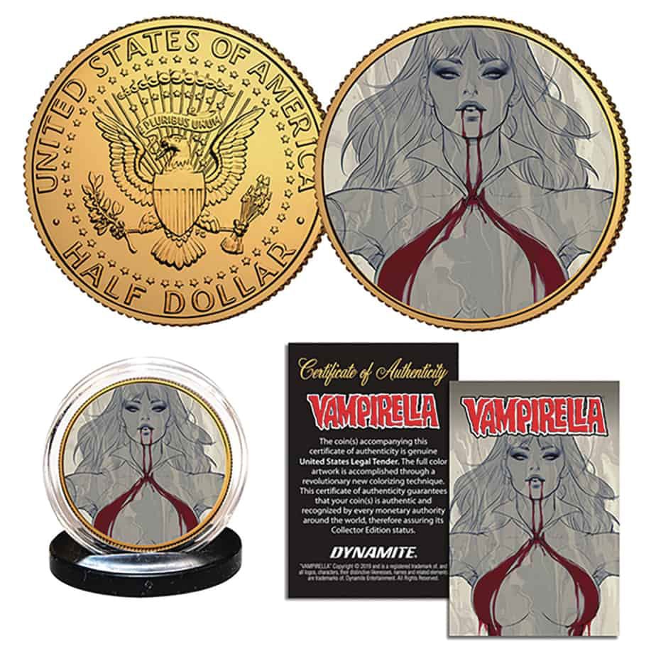 Vampirella (Stanley Artgerm Lau) #2 Variant Gold Coin