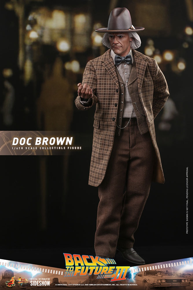 Figurine Hot Toys Doc Brown Retour vers le futur III