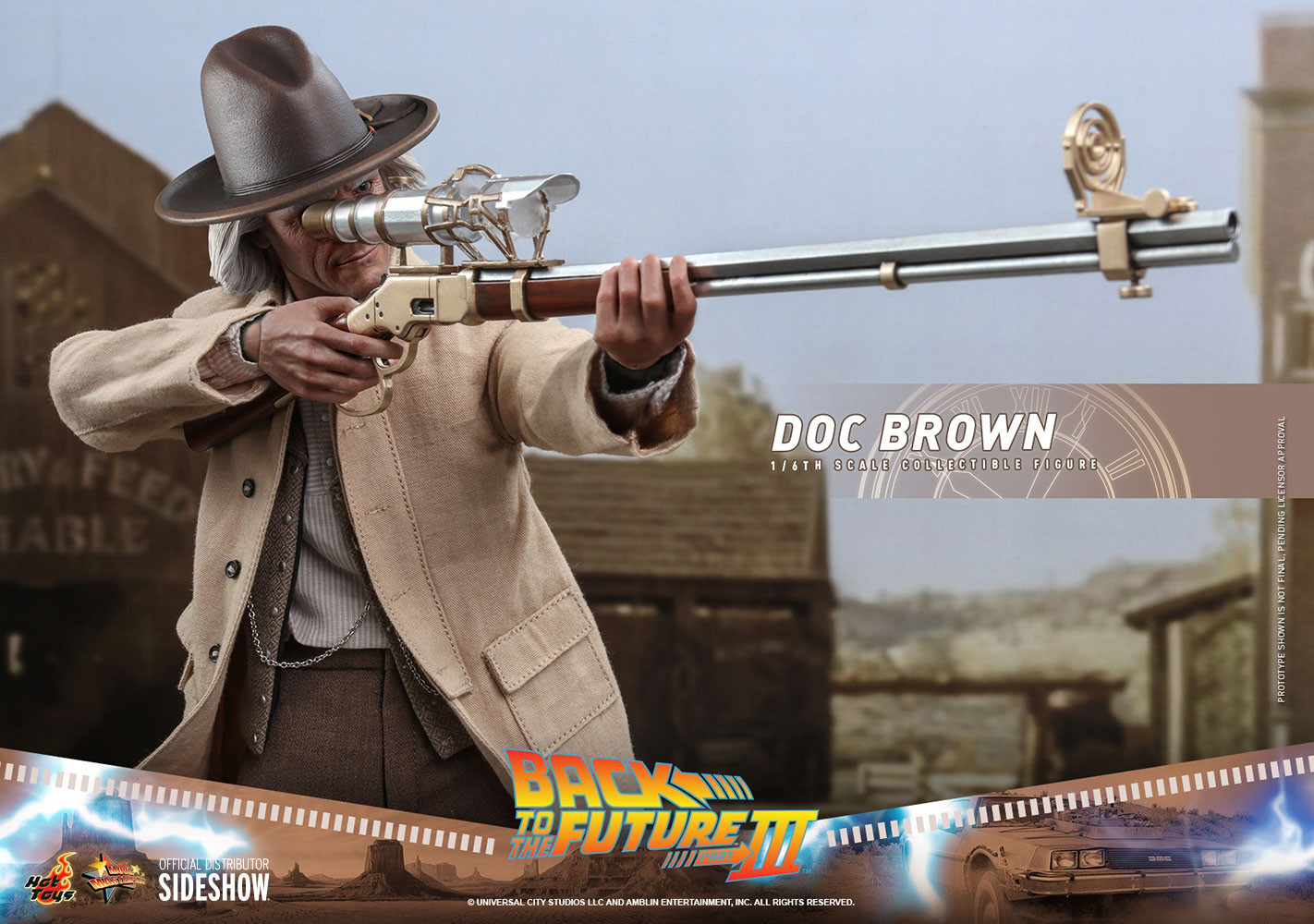 Hot Toys Doc Brown - Retour vers le futur III