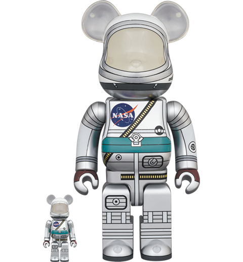 Be@rbrick Project Mercury Astronaut 100％ and 400％ Set- Prototype Shown