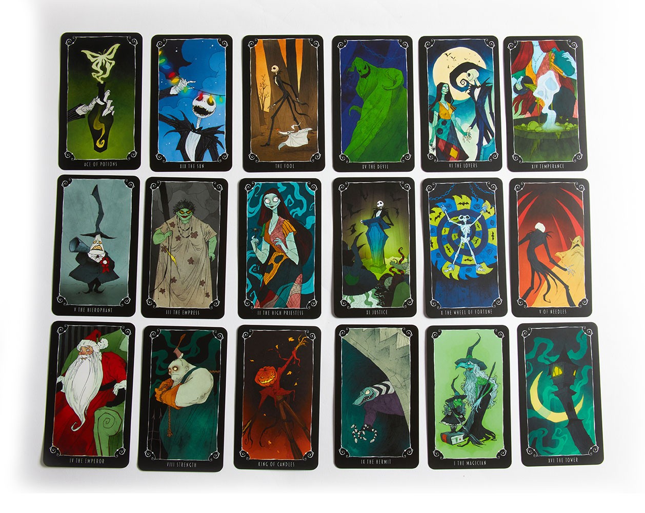 The Nightmare Before Christmas Tarot Deck and Guidebook- Prototype Shown