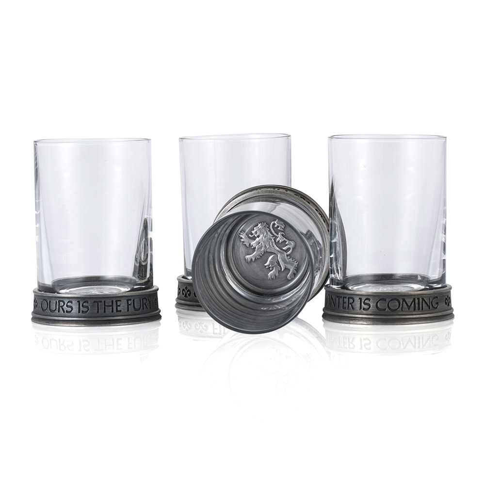 House Sigils Shot Glass Quartet- Prototype Shown
