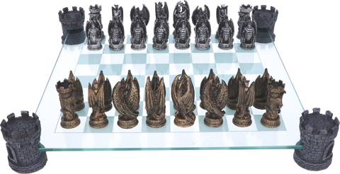 Kingdom of the Dragon Chess Set