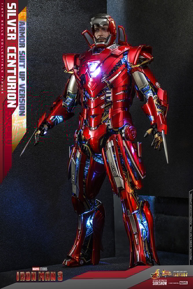 Silver Centurion Armor Suit Up Version Sixth Scale Collectible
