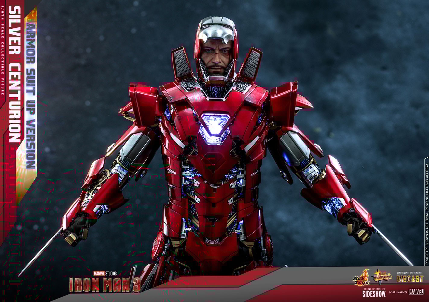 Silver Centurion Armor Suit Up Version Sixth Scale Collectible