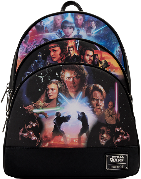 Star Wars Trilogy 2 Triple Pocket Mini Backpack