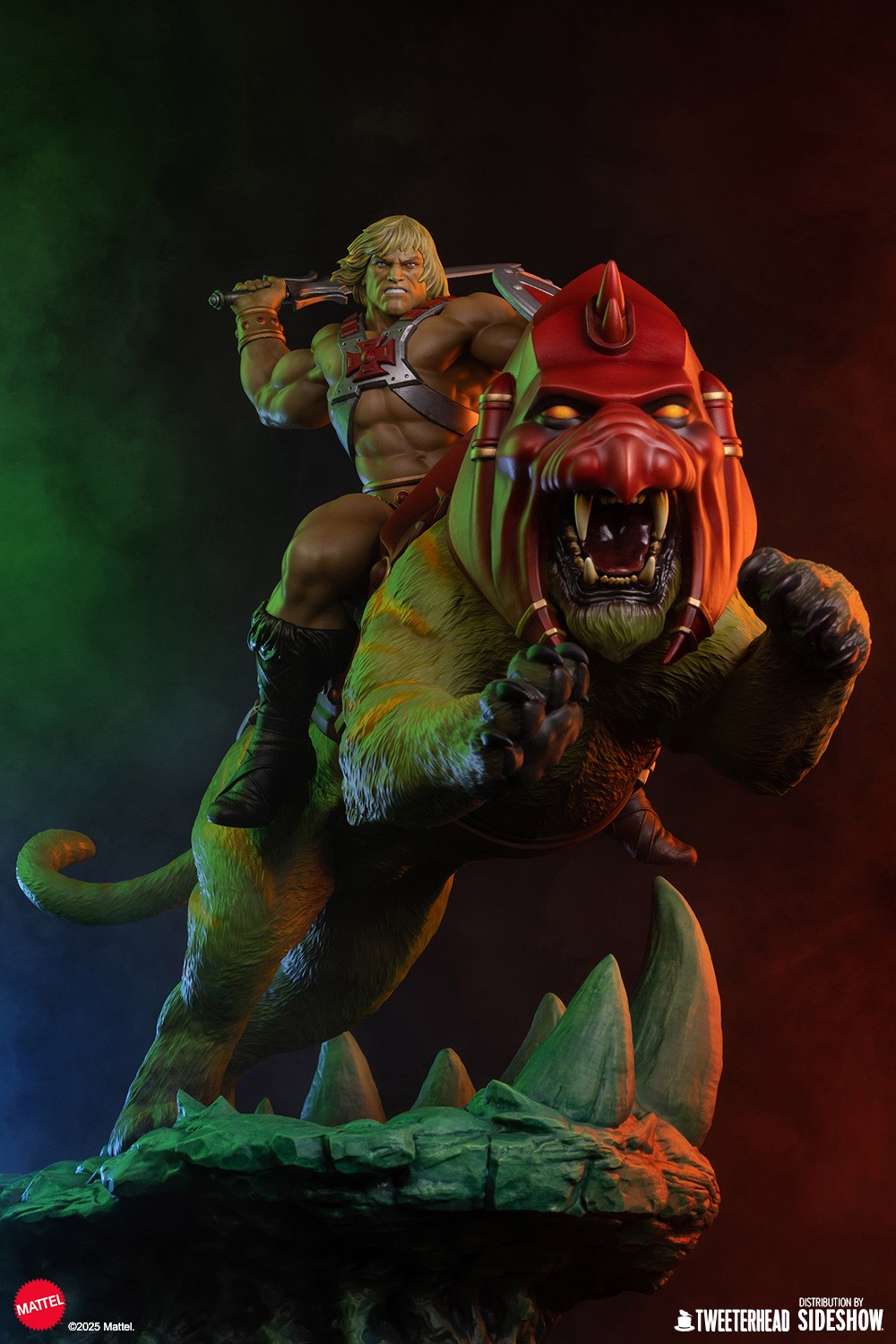 Masters of the Universe He-Man™ & Battle Cat™ Quarter Scale Maquette  (Prototype Shown) View 3