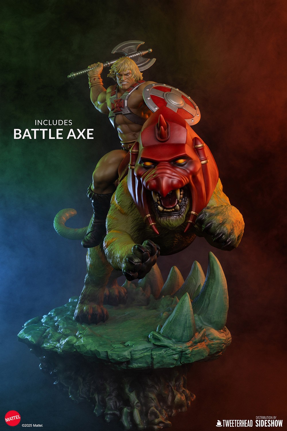 Masters of the Universe He-Man™ & Battle Cat™ Quarter Scale Maquette  (Prototype Shown) View 6