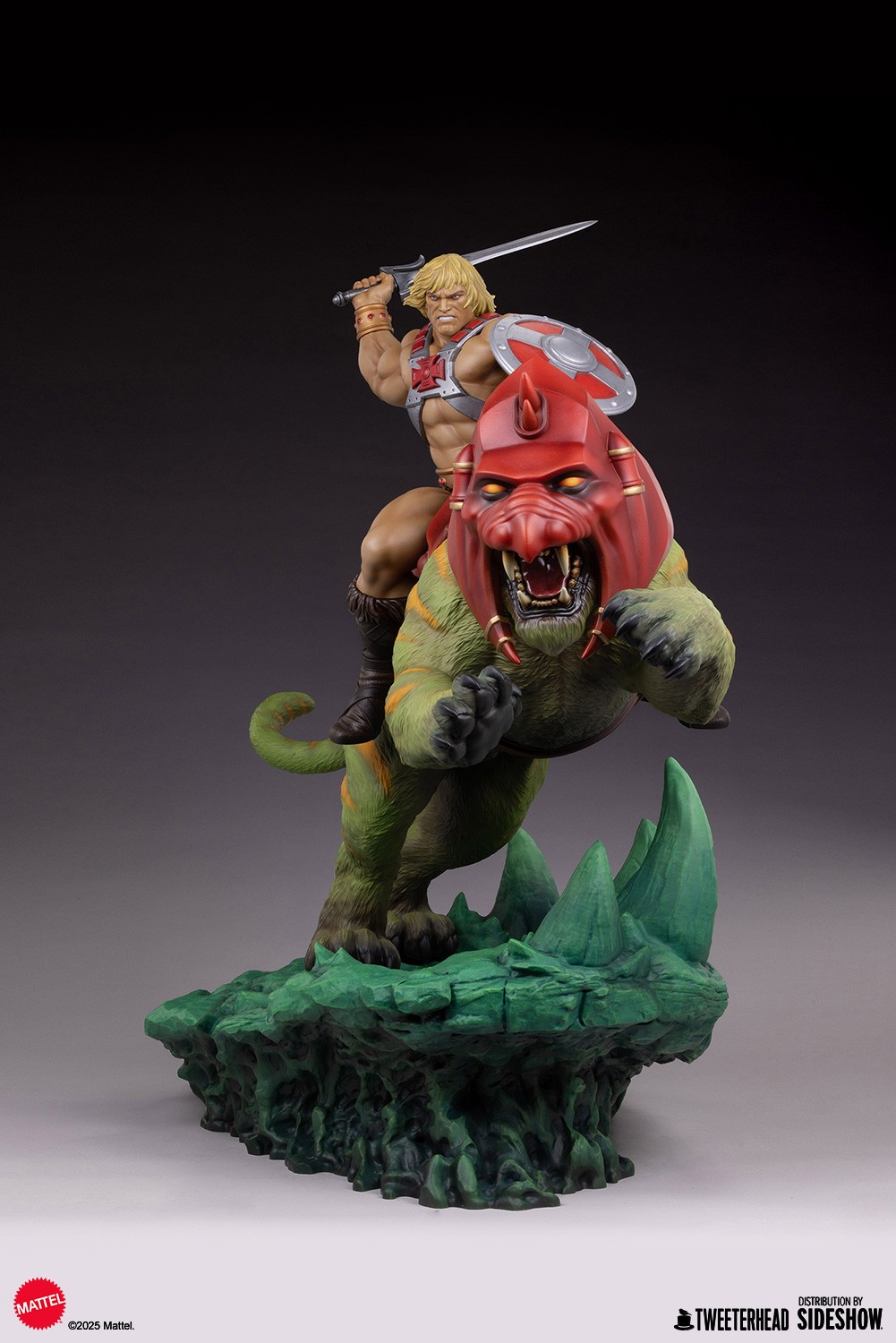 Masters of the Universe He-Man™ & Battle Cat™ Quarter Scale Maquette  (Prototype Shown) View 8
