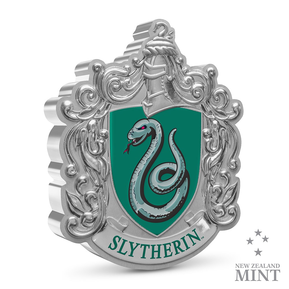 Slytherin House Banner 1oz Silver Coin