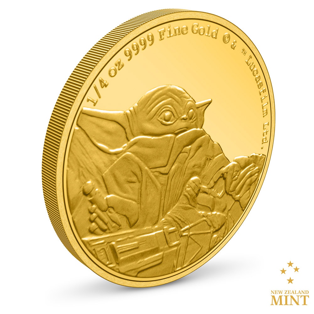 Grogu ¼oz Gold Coin- Prototype Shown