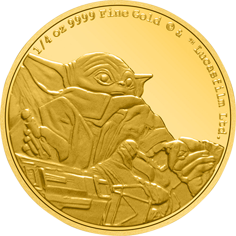 Grogu ¼oz Gold Coin