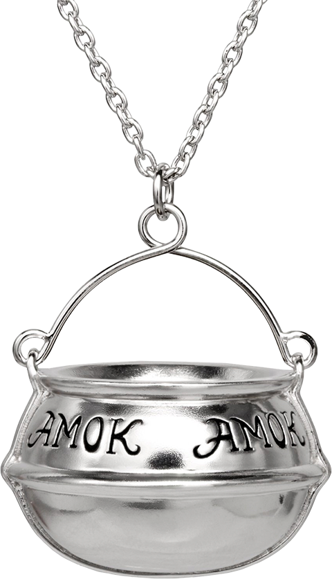 Hocus Pocus Amok Cauldron Necklace