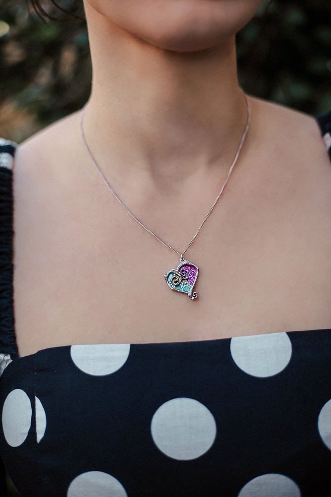 Sally Heart Layered Charm Necklace