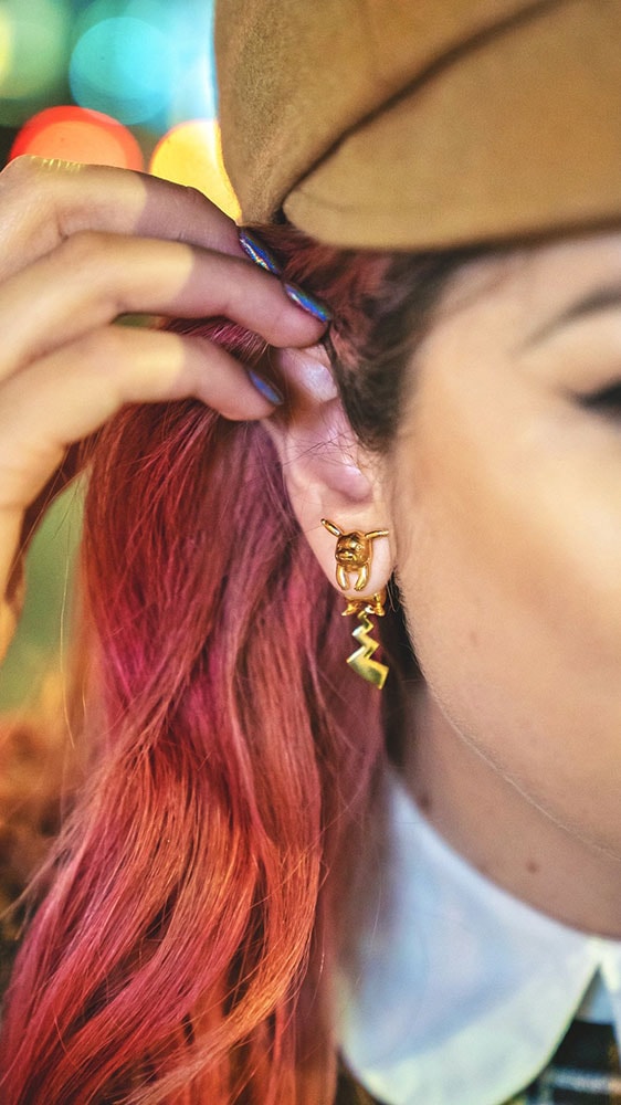 Pikachu earring sales