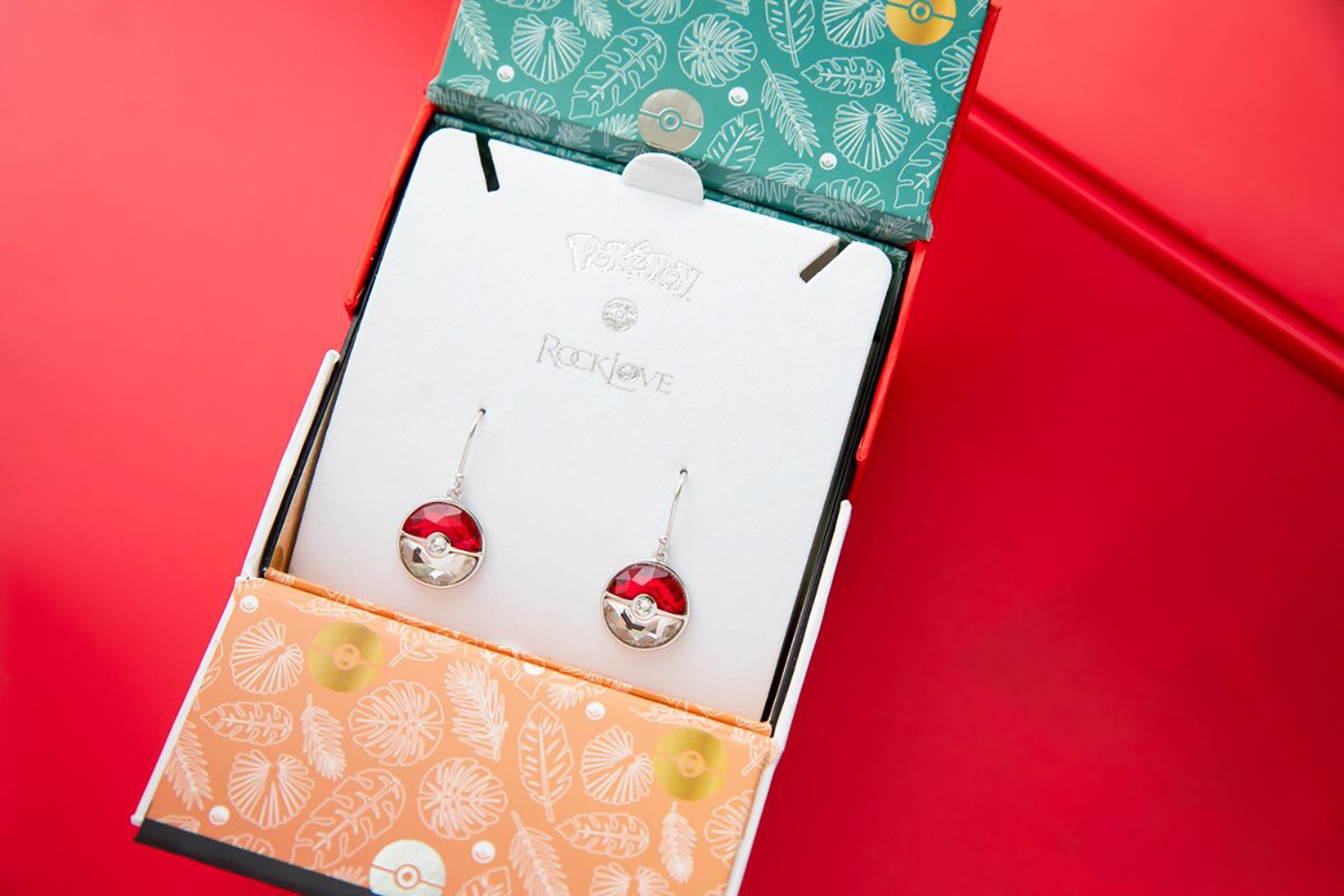 Crystal Poke Ball Dangle Earrings- Prototype Shown