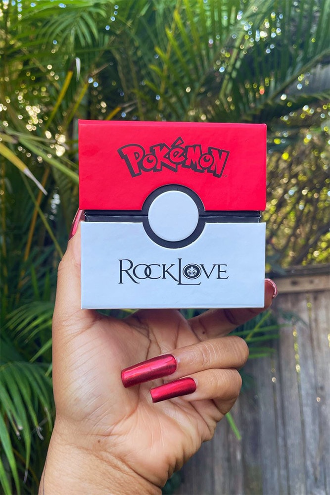 Crystal Poke Ball Stud Earrings- Prototype Shown