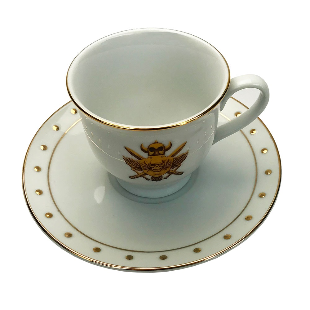 Castle Grayskull Crest Porcelain Cup & Saucer Set- Prototype Shown