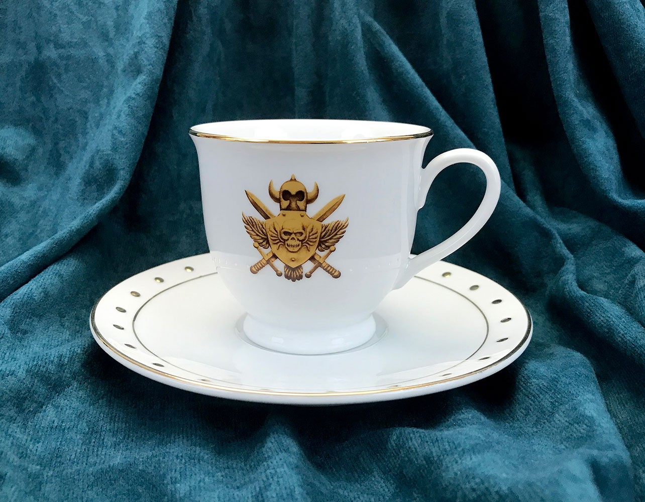 Castle Grayskull Crest Porcelain Cup & Saucer Set