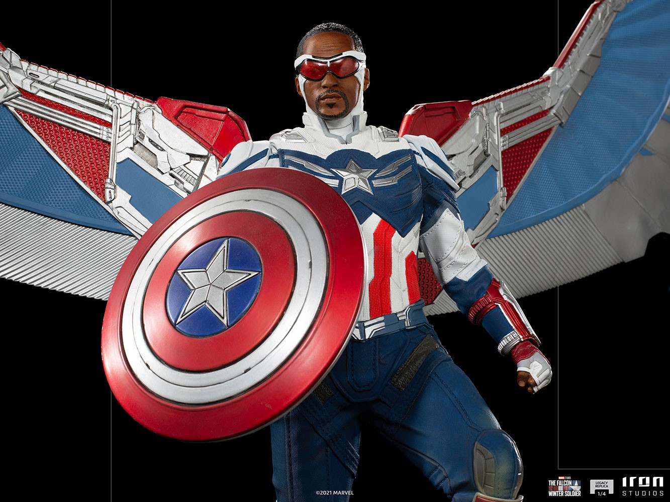 Captain America Sam Wilson (Open Wings Version) Collector Edition (Prototype Shown) View 6